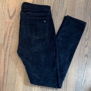 Rag & Bone Black Corduroy Jeans